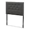 Baxton Studio Windsor Modern Dark Grey Twin Size Headboard 142-7746 - alternate 1